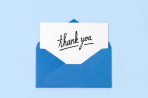 Thank you with Envelope